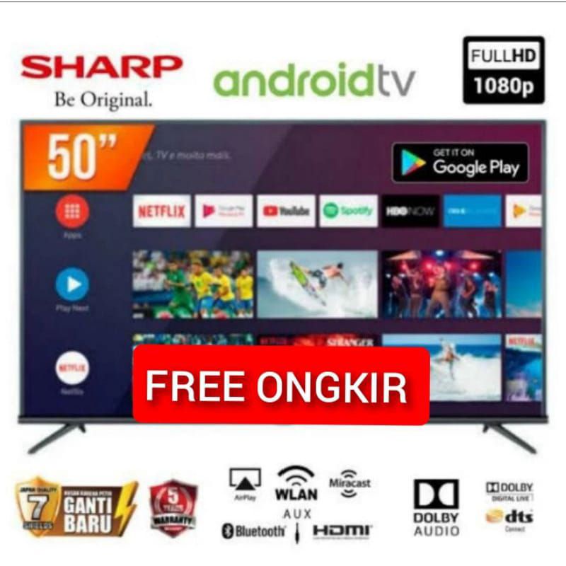 TV LED DIGITAL ANDROID SHARP 50 INCH 50BG1