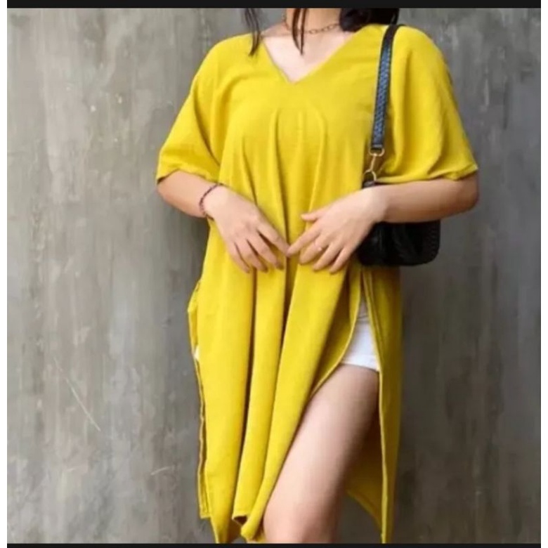 LONG SQUARE VERSY PANJANG 85CM// TOP ATASAN BLOUSE WANITA AIRFLOW CRINKLE ANTI LECEK AIR FLOW