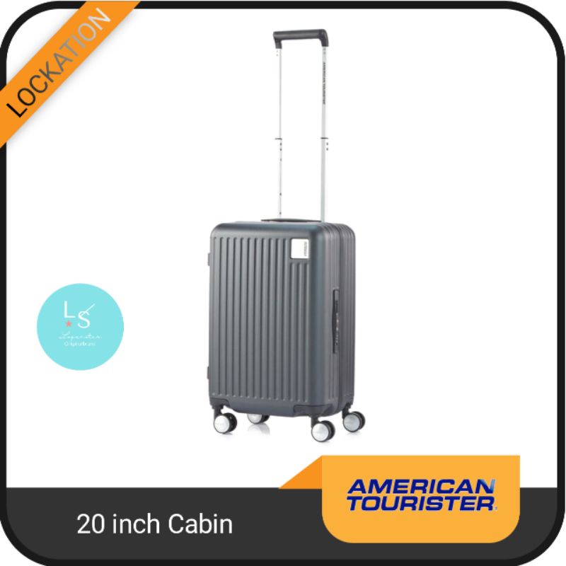 koper 20 inch American tourister lockation grey