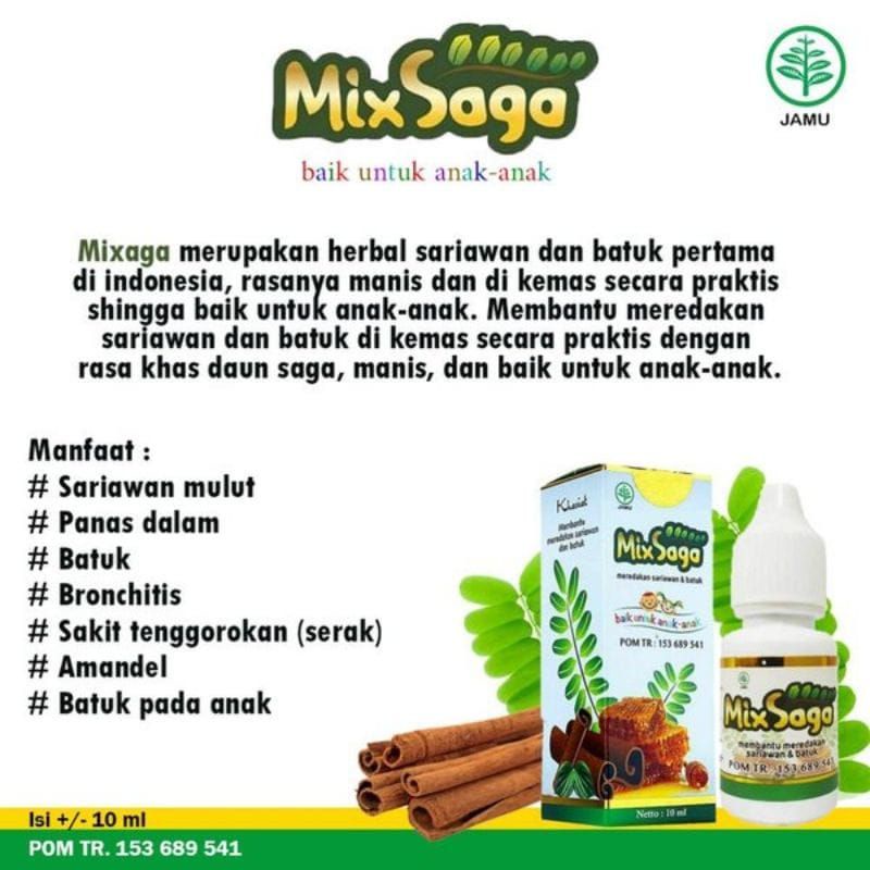 MIXSAGA MIX SAGA / HERBAL BATUK DAN SARIAWAN ANAK