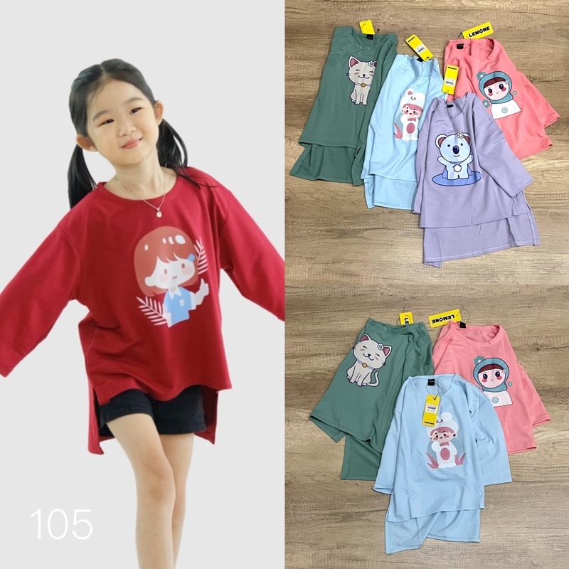KAOS ANAK OVERSIZE LEMONE SIZE 06 DTF#10506BF