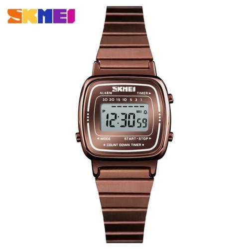 SKMEI 1252 DIGITAL RANTAI STAINLESS STEEL/JAM TANGAN CEWEK TERBARU FASHION/