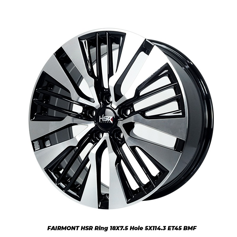 pelek mobil racing FAIRMONT HSR R18 Velg standart mobil  Toyota Alphard dan Vellfire