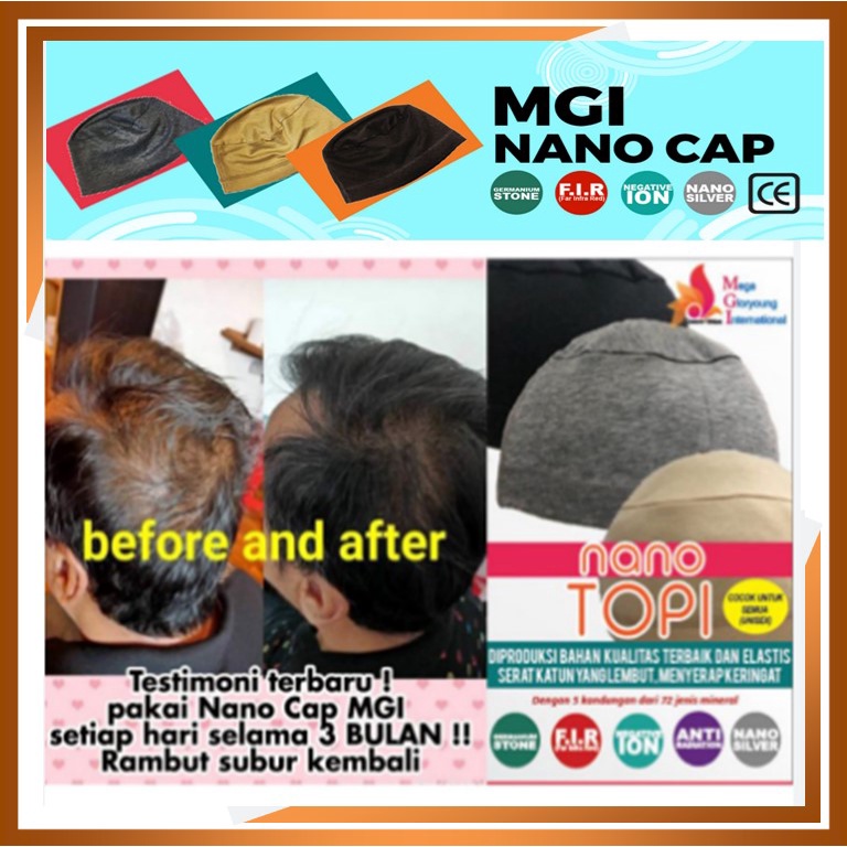 Topi Kesehatan Mgi Nano Topi Dengan Kandungan Teknologi 4 in 1