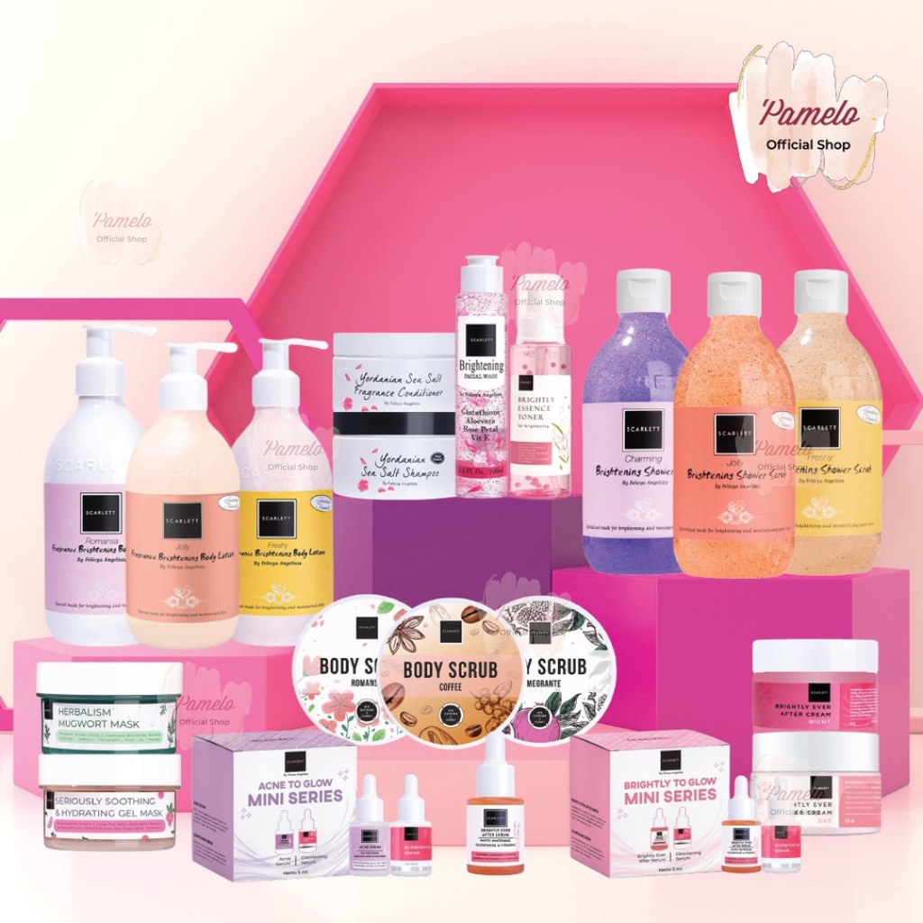 ❤️ Pamelo ❤️ Scarlett Whitening BPOM SALE 100% RESMI ORIGINAL SCARLET SCARLETT BY FELICYA ANGELISTA-1