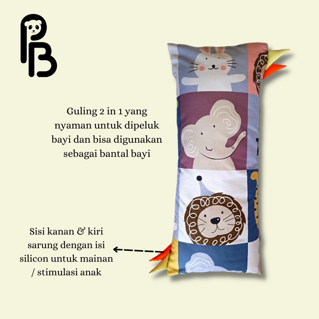 Precious Baby | Guling Bayi 2 in 1 Premium / Pillow Hug | Kain Katun Jepang | Microfiber Impor | Bisa Pilih Motif | Baby Pillows | Guling Baby | Baby Bolster | Guling Anak | Guling Kids | Guling Precious Baby | Souvenir Baby / Hadiah Bayi