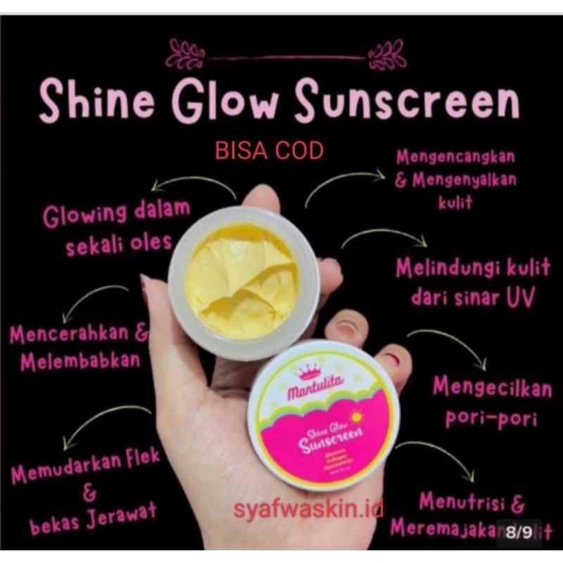 MANTULITA GLOW SUNSCREEN VIRAL KEMASAN TERBARU ORIGINAL/READY JAKARTA