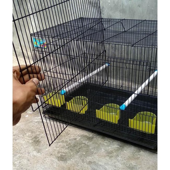 Kandang lipat kucing kelinci musang burung Lovebird ayam sekat 60x40