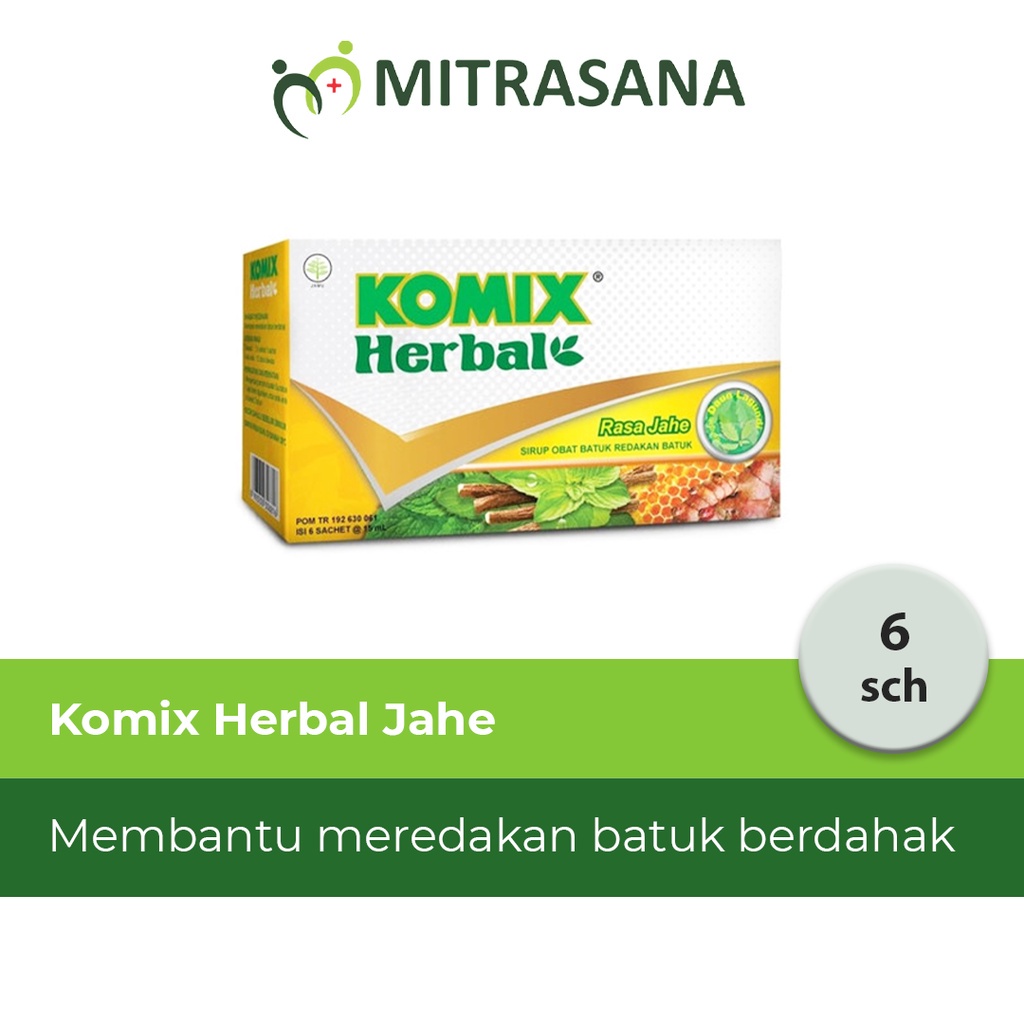 Komix Herbal Original 6 Sch - Obat Batuk