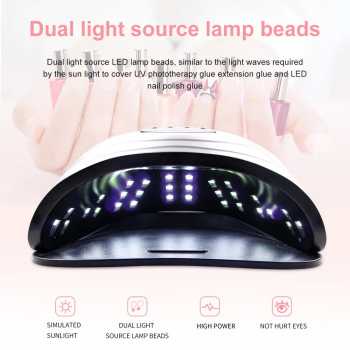 GS7i 1PC SUN X11 Max 280W 66Leds Dalam Full Hitam Lampu Pengering Kutek Gel Led UV Nail Lamp Alat Pengering Kutek Gel Nail Dryer 42 Led 120 W Elektrik Sun-s9 Rainsolid  Ori-YA