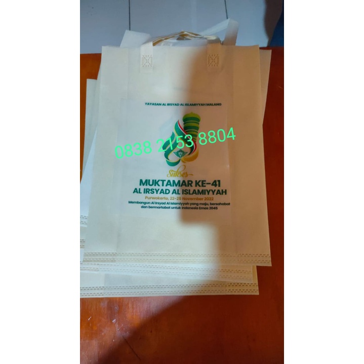 Jual Tas Sablon DTF Full warna Harga bervariasi / Tas Spunbond Sablon