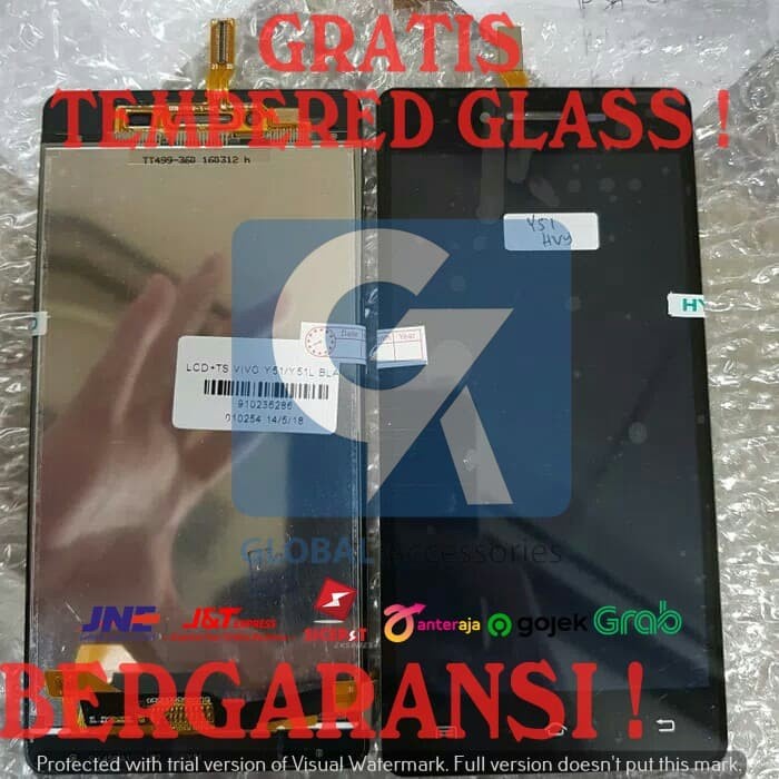 Lcd + Touchscreen Vivo Y51 / Y51L Original 100% Bergaransi !