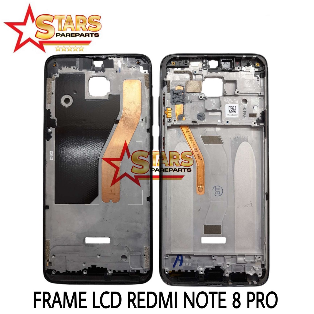 FRAME LCD / TULANGAN LCD / TATAKAN TENGAH LCD / BEZZEL MIDDEL XIAOMI REDMI NOTE 8 PRO ORI COPOTAN MU