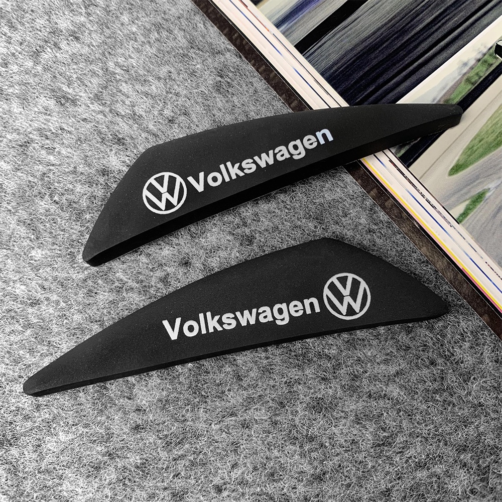 Volkswagen Mobil Volkswagen Stiker Perlindungan Sudut Pintu Mobil Anti Tabrakan Gores Karet Silikon Logo VW Volkswagen Golf Polo Passat Tiguan Jetta Tiguan