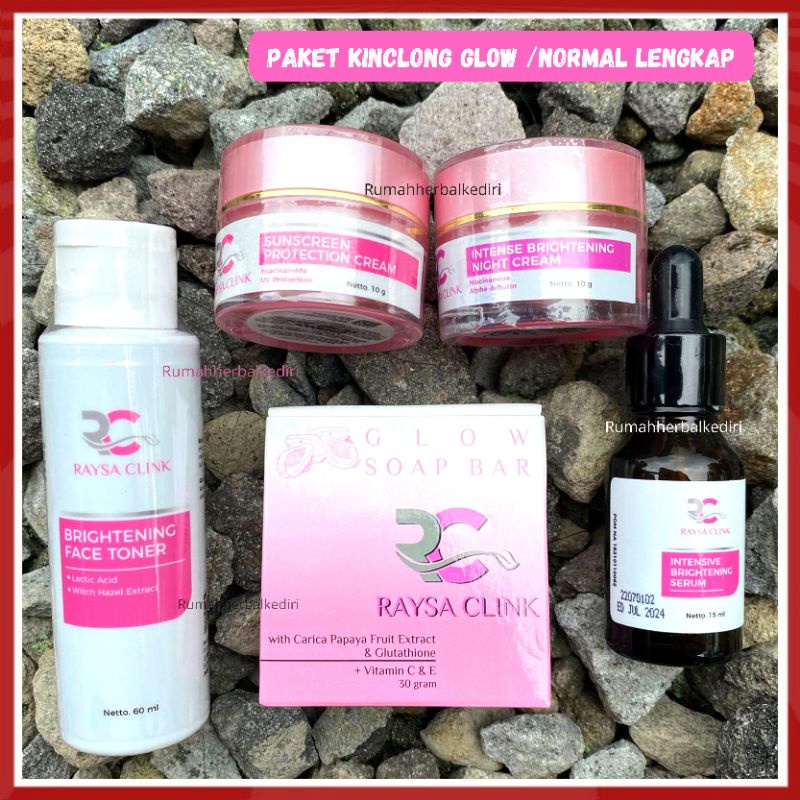 PAKET KINCLONG GLOW BY RAYSA CLINK SKINCARE