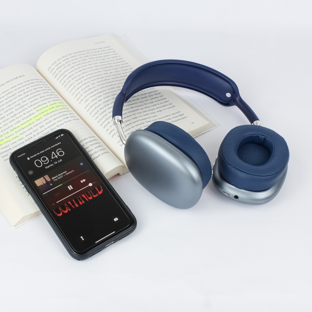 The Pods Max 2022 Wireless Bluetooth Headpones For IOS & Android By Pods Indonesia