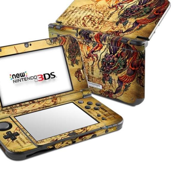 Garskin skin old new Nintendo 3ds XL / reguler case - dragon skin