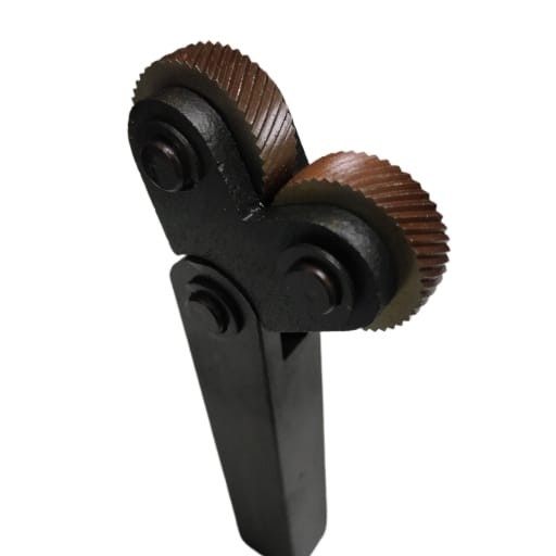 knurling Karter bubut silang 2 Roda Gride 1.5 mm