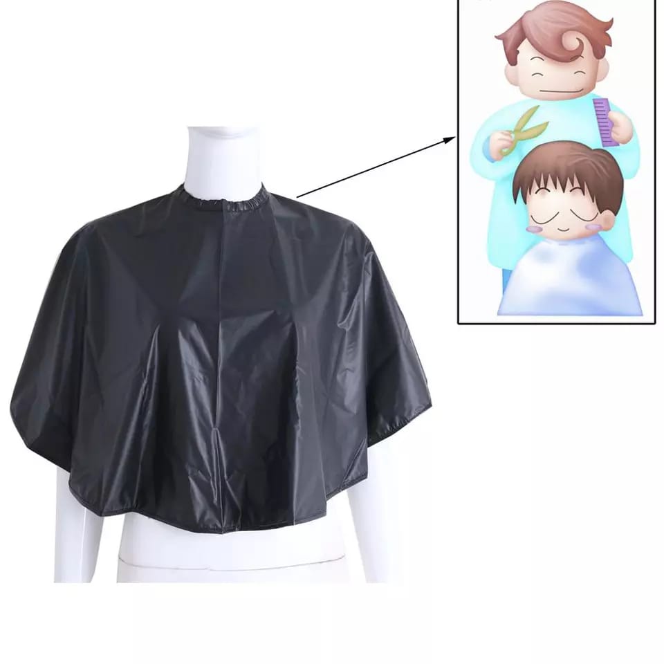 Kip Kep Cape Kain Penutup Cat Semir RAMBUT SALON Pelindung Semir Rambut Jubah Semir Rambut