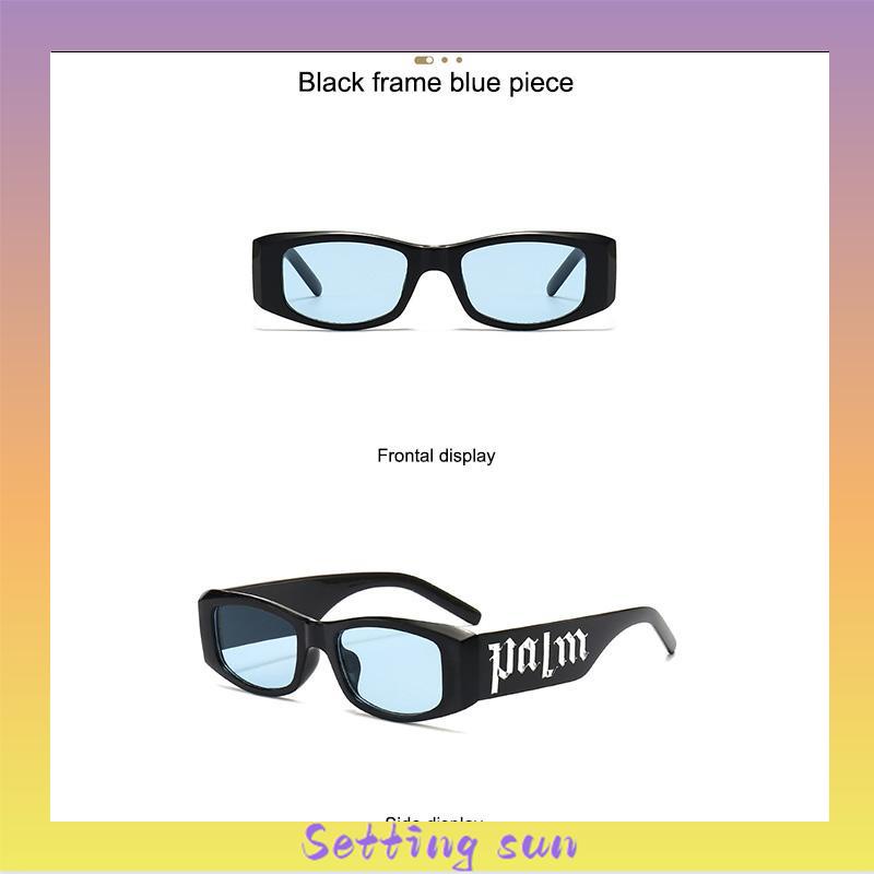 Kacamata Hitam Anti Radiasi Sunglass Retro Punk Hip-hop Gaya Untuk Wanita/Pria TN