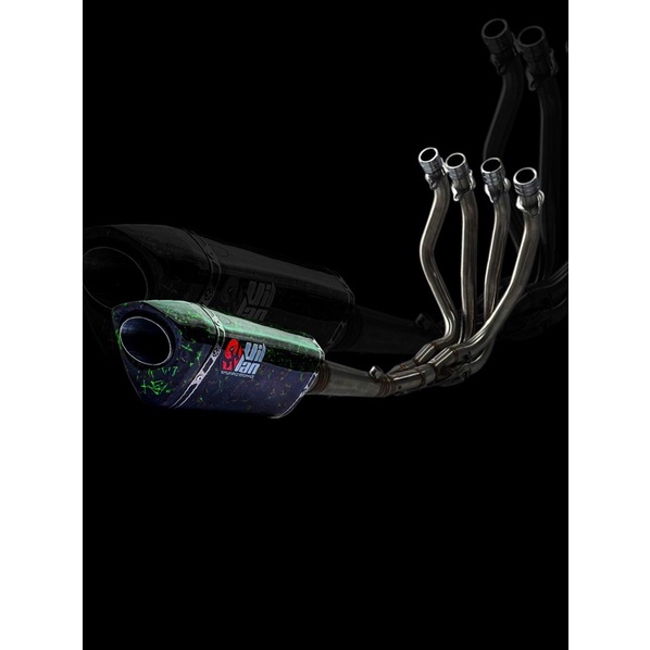 Knalpot Villan Mv2 full carbon forged full system zx25r zx25rr