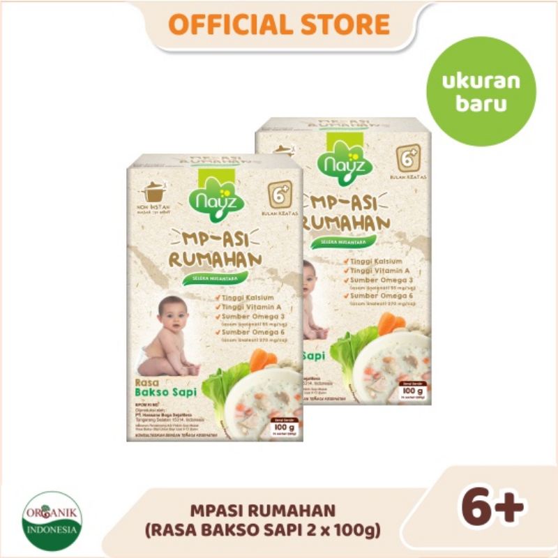 Jual Nayz Bubur Mpasi Nusantara Rasa Bakso Sapi Gr Isi Shopee