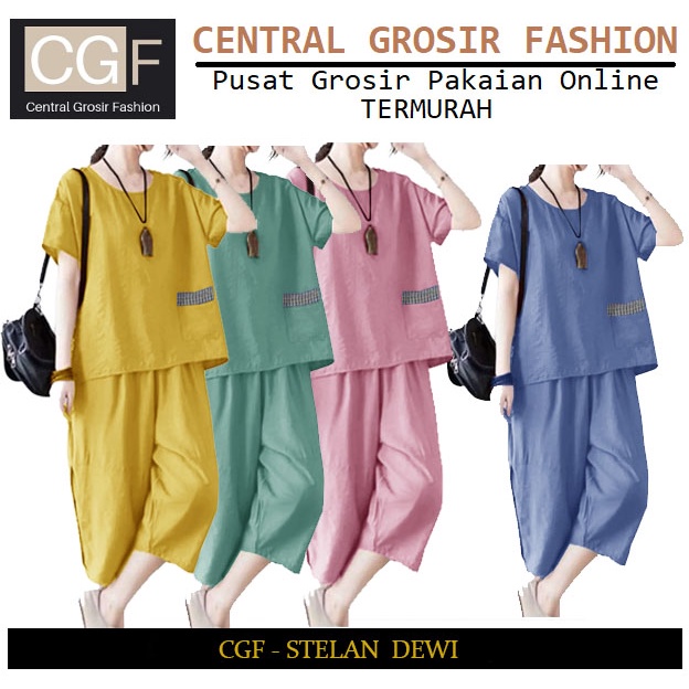 Setelan Dewi - Central Grosir Fashion (CGF) - Ukuran XL-XXL - Katun Supernova - New Arrival