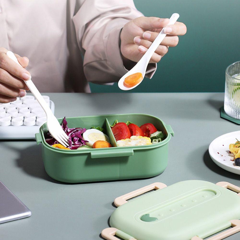 Preva Lunch Box Anti Bocor Untuk Pelajar Pekerja Kantor Dengan Sendok Wadah Makanan