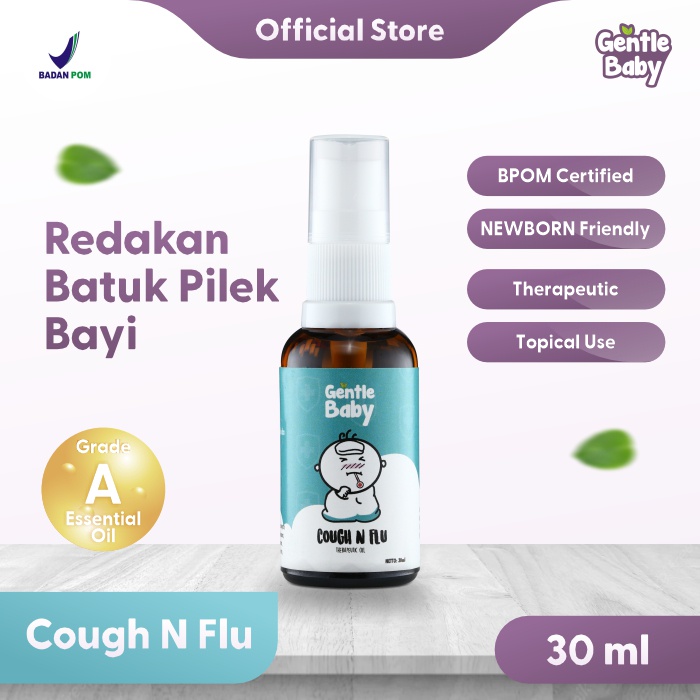 Gentle Baby Oil COUGH n FLU Atasi Batuk Pilek Bayi - 30 ml