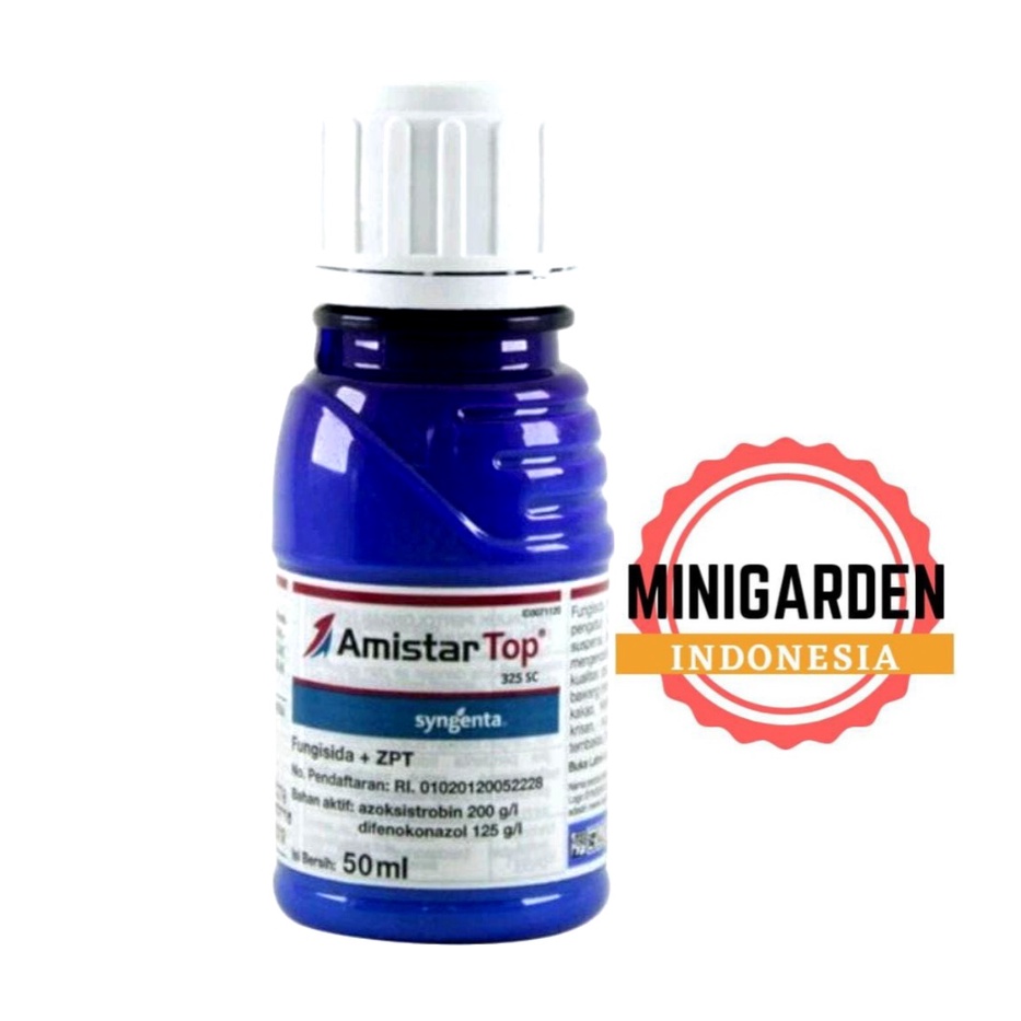 AMISTAR TOP 325SC 50ML FUNGISIDA PLUS ZPT obat hawar bercak daun embun bulu pengendali penyakit padi amistartop