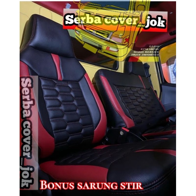 Sarung jok mobil truk canter model terbaru/sarung jok Mitsubishi canter /sarung jok mobil truk cante