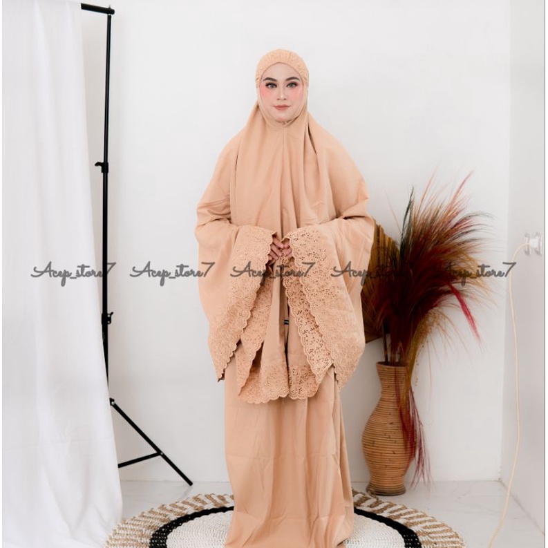 MUKENA DEWASA SITI KHADIJAH PREMIUM FREE TAS  BORDIR KHADIJAH  PASTELEENA  JUMBO