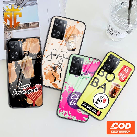 [PO1] Soft Case 2D Glossy OPPO A57 2022 - Motif Minuman Cafe - Soft Case Glossy - Printing Kilau - C