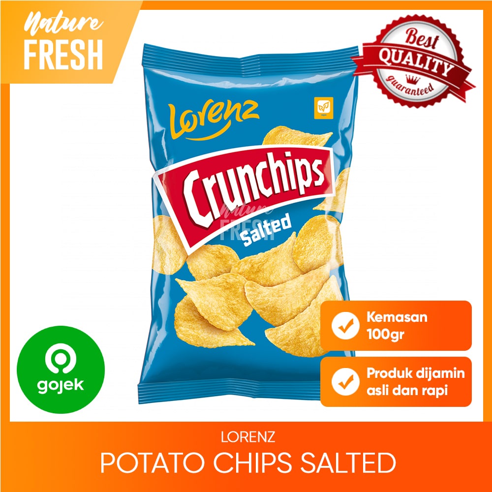 Lorenz Crunchips Potato Salted / BBQ / Paprika /  Cheese &amp; Onion / Red Chili 100gr