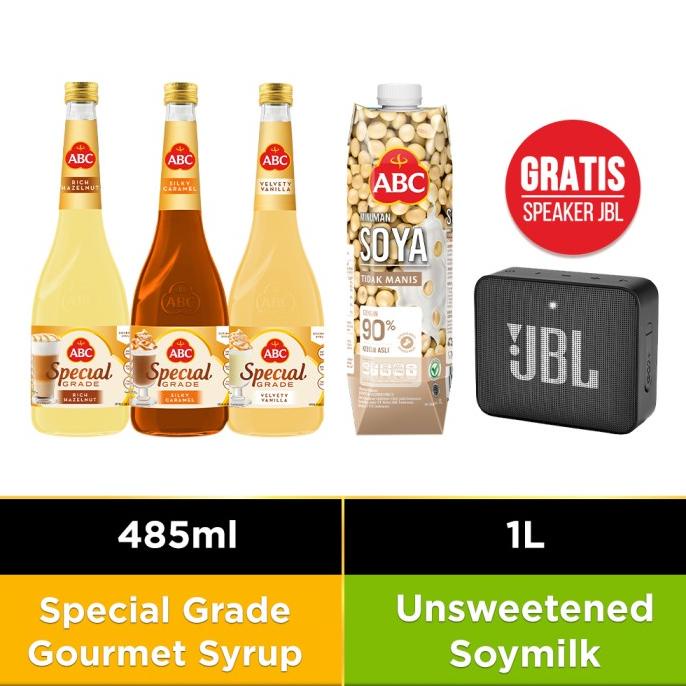 

ABC Paket Sirup, Susu Sari Kedelai Unsweetened Free Speaker JBL Go 2