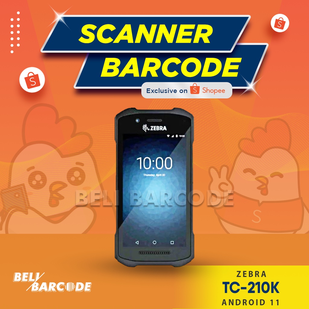 Scanner Barcode Portabe Android Zebra TC210K