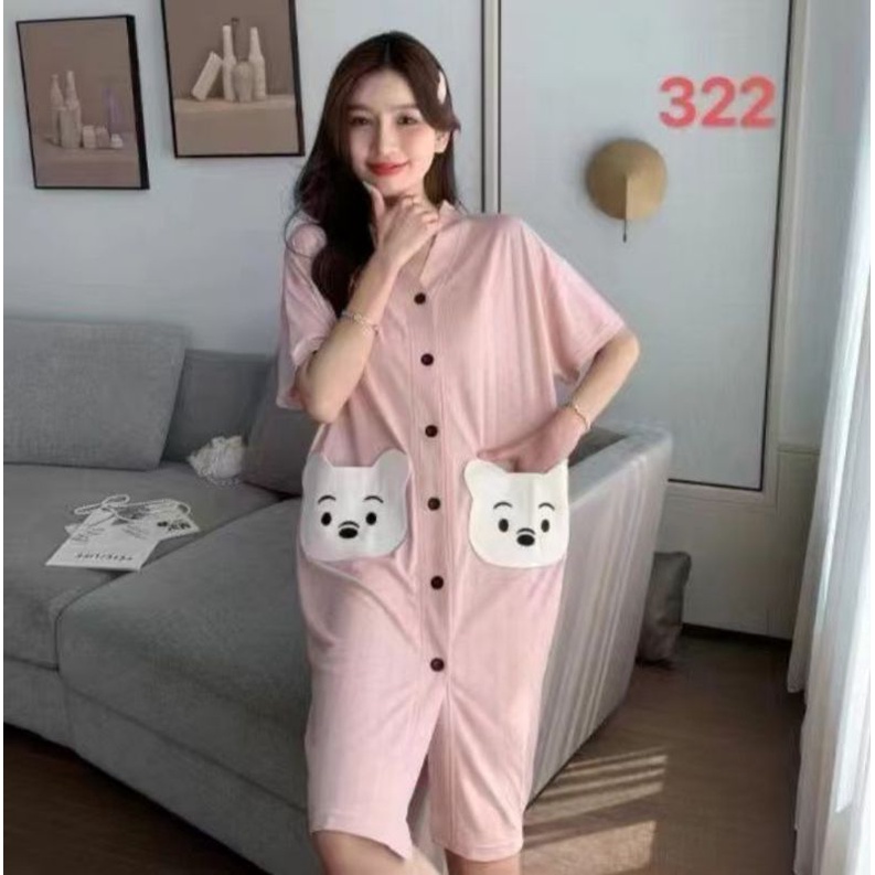 BAJU TIDUR DASTER KANCING IMPORT/ DASTER DEWASA IMPORT/BAJU TIDUR BUSUI IMPORT