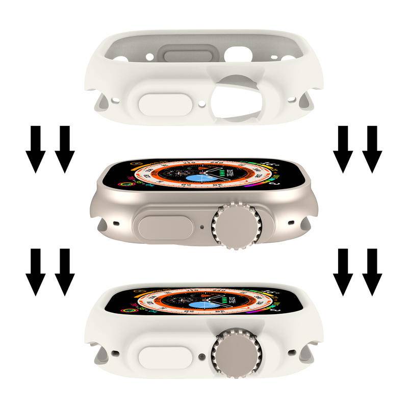 Soft Case Bahan Silikon Warna Permen Untuk Apple Watch Ultra 49mm iWatch Seri 8 7 6 SE 5 4 3 2 1 42mm 38mm 40mm 44mm 45mm