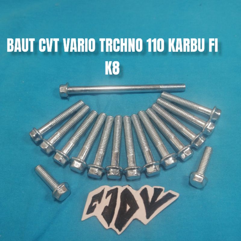 BAUT CVT COVER CVT VARIO TECHNO 110 KARBU FI K8
