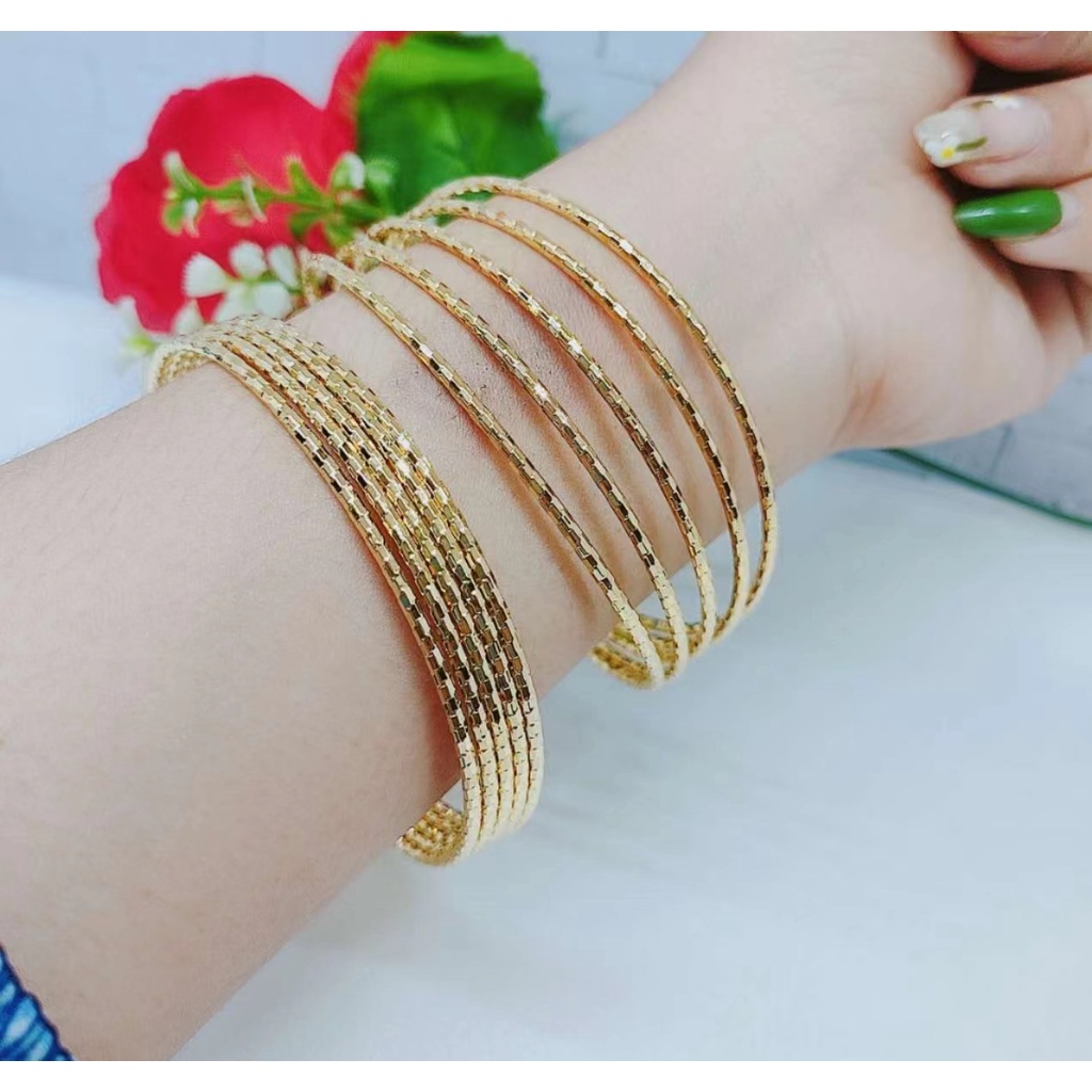 Gelang Xuping Lapis Emas 24K Perhiasan Wanita D15/16/17/18