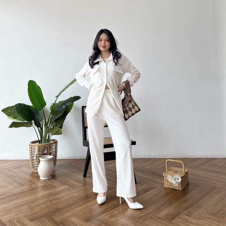 Klara Knit Top and Pants - Top and Pants Wanita