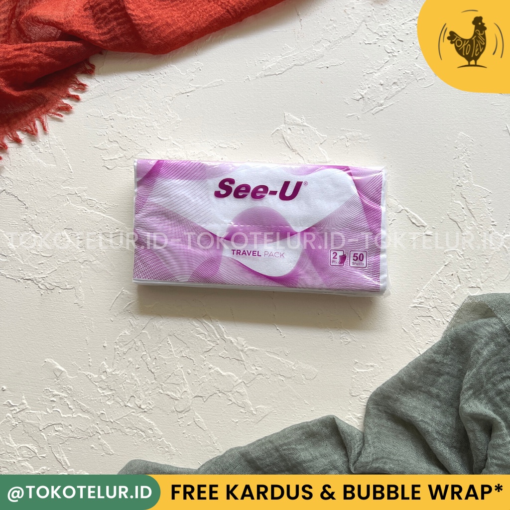 SEE-U - Tissue Travel Pack 50s lembar 2ply Tisu Travel