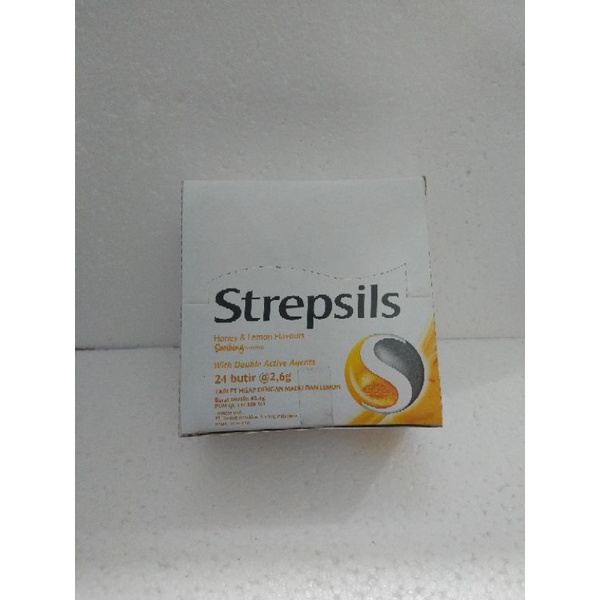 

permen strepsils isi 24 butir rasa madu dan lemon