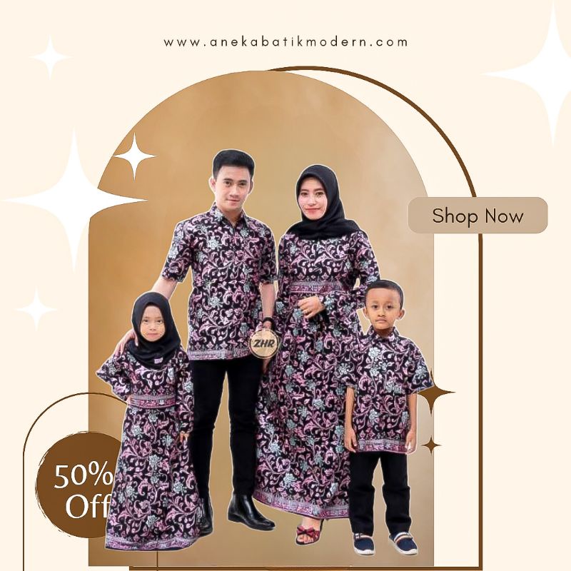 COUPLE BATIK KELUARGA MUTIARA BAKUNG PINK GOLD BIRU SERAGAM BATIK FAMILY LEBARAN MURAH MODEL GAMIS