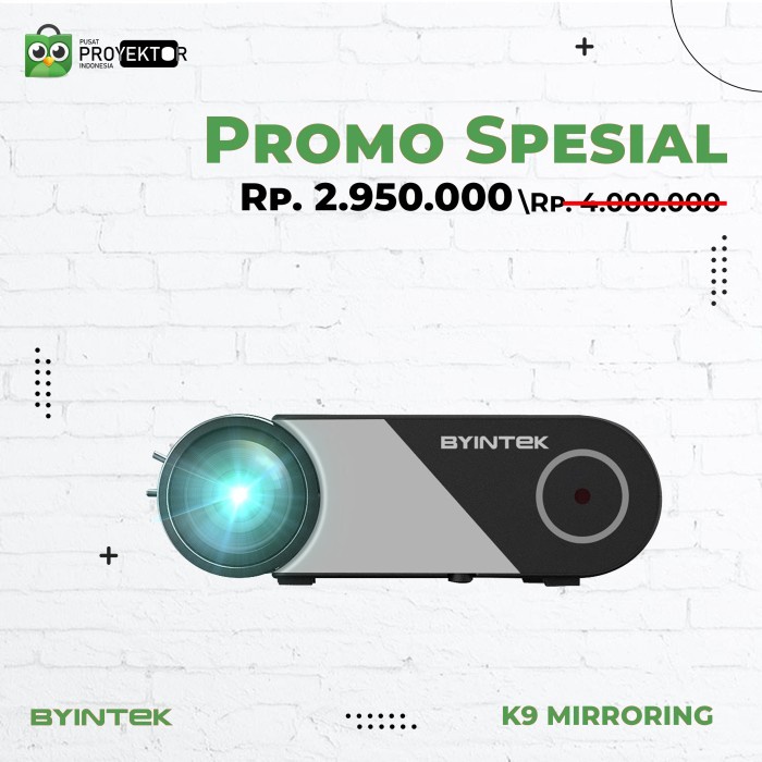 PROMO Proyektor K9 Mirorring Byintek Proyektor Original