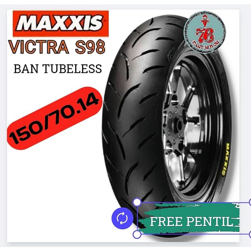 BAN TUBELESS MAXXIS VICTRA 150/70.14 FREE PENTIL