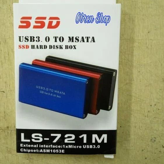 Casing SSD MSATA USB 3.0 / Case Enclosure MSATA SSD