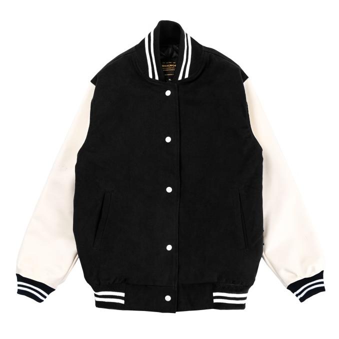 TERBATAS ETERNALWORKS BASIC BLACK VARSITY JACKET