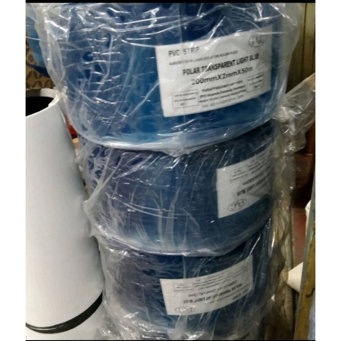 PVC Setrip Curtain polar Low temperatur tebal 2mm 20cm x 50meter 1Rol