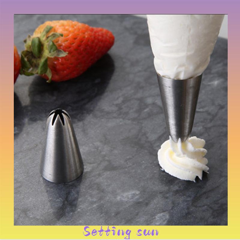 Cupcake Nozzles Stainless steel piping nozzle Stainless steel piping nozzle Spuit Baking Cake Decorator TN